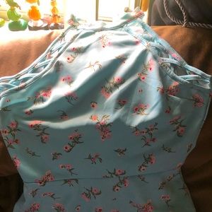 🦥🦥🦥Beautiful blue flower 🌸 Dress 👗